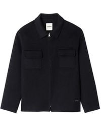 Sandro - Giacca-Camicia Con Tasca Applicata E Zip - Lyst