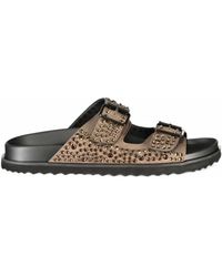 Laura Biagiotti - Crystal-Embellished Buckled Sandals - Lyst