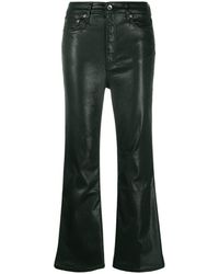 Rag & Bone - Faux Leather Flared Trousers - Lyst