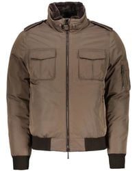 Moorer - Fur-Collar Padded Bomber Jacket - Lyst