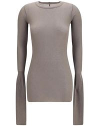 Rick Owens - Ribbed Long-Sleeve T-Shirt - Lyst