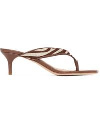 Cinq À Sept - Sandales Frankie À Imprimé Zébré - Lyst