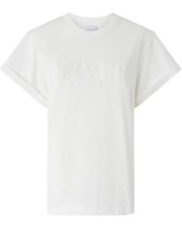 Pinko - T-Shirt Met Logo-Reliëf - Lyst