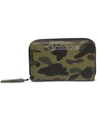 A Bathing Ape - 1St Camo Zip-Around Wallet - Lyst