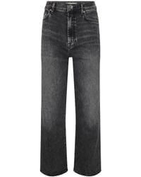 7 For All Mankind - Logo-patch Cotton-blend Straight Trousers - Lyst