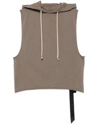 Rick Owens - Hoodie Sans Manches À Lien De Resserrage - Lyst