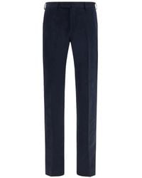 Germano 1952 - Corduroy-Texture Tailored Trousers - Lyst