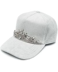DSquared² - Baseballkappe Aus Cord Mit Diadem - Lyst