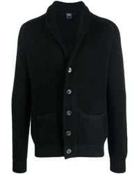 Fedeli - Ribbed-Knit Merino-Wool Cardigan - Lyst