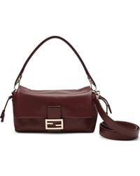 Fendi - Medium Baguette Leather Shoulder Bag - Lyst