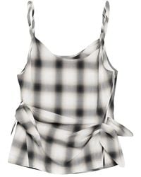Feng Chen Wang - Plaid-Pattern Top - Lyst