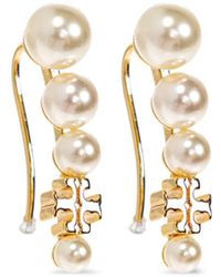 Tory Burch - Pearl Ear Crawler Ohrringe - Lyst