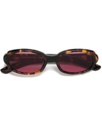 Retrosuperfuture - Esatto Oval-Frame Sunglasses - Lyst