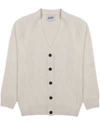 MC2 Saint Barth - Ribbed-Knit V-Neck Cardigan - Lyst