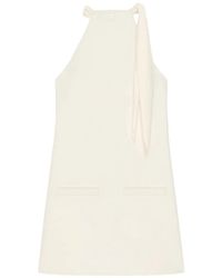 Courreges - Neck-Detail Mini Dress - Lyst