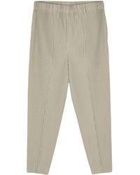Homme Plissé Issey Miyake - Compleat Tapered-leg Trousers - Lyst