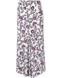 Isabel Marant - High-Waisted Floral-Print Skirt - Lyst