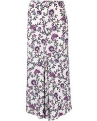 Isabel Marant - Falda de cintura alta con estampado floral - Lyst