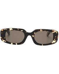 BVLGARI - Rectangle-Frame Sunglasses - Lyst