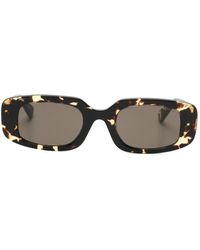 BVLGARI - Rectangle-Frame Sunglasses - Lyst