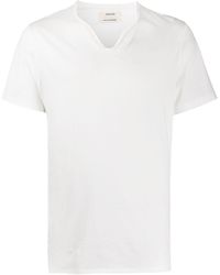 Zadig & Voltaire - Monastir Henley-neck T-shirt - Lyst