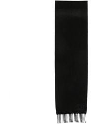 Max Mara - Clara Monogram-Embroidered Fringed Scarf - Lyst