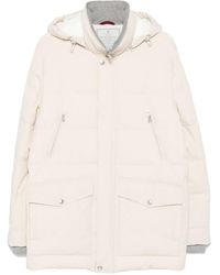 Brunello Cucinelli - Hooded Puffer Jacket - Lyst