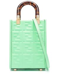 Fendi - Monogram-Debossed Tote Bag - Lyst