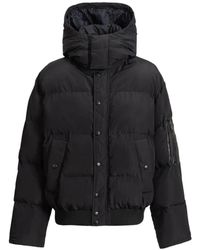 Balmain - Padded Nylon And Leather Jacket - Lyst