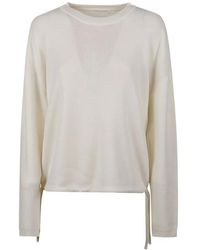Majestic Filatures - Drawstring-Hem Crew-Neck T-Shirt - Lyst
