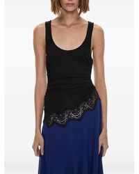 Christopher Esber - Cutaway Lace-Panelled Handkerchief-Hem Midi Dress - Lyst