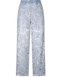 Liu Jo - Floral-Lace Jeans - Lyst