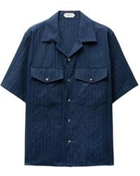 Versace - Camisa De Seda Y Algodón En Jacquard - Lyst