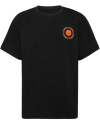 Philipp Plein - Back-Logo Circular-Plaque T-Shirt - Lyst