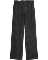 Ami Paris - Pinstriped Wool Tailored Trousers - Lyst