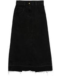 Palm Angels - Langer Jeansrock - Lyst