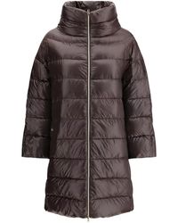 Herno - Quilted High-Collar Coat - Lyst