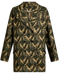 Etro - Bouclé Cotton Jacquard Coat - Lyst