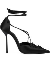 Le Silla - Colette Lace-Up Pointed-Toe Pumps - Lyst
