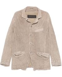 Giorgio Brato - Buttoned Pocketed Leather Jacket - Lyst