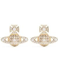 Vivienne Westwood - Orb Ohrringe Mit Kristallen - Lyst
