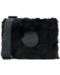 Bogner - Logo-Patch Faux-Fur Shoulder Bag - Lyst