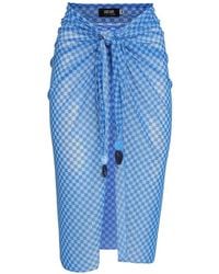 Amir Slama - X Jade Picon Checked Pareo - Lyst