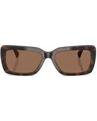 Polo Ralph Lauren - Tortoiseshell-Effect Rectangle-Frame Sunglasses - Lyst