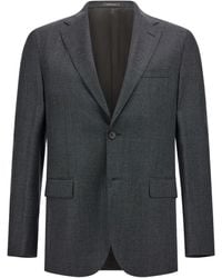 BOGGI - Bird's Eye Virgin Wool Blazer - Lyst