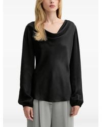 Fracomina - Scoop-Neck Long-Sleeve Top - Lyst