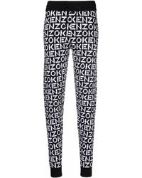 KENZO - All-over Logo Print Trousers - Lyst