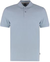 BOSS - Textured Polo Shirt - Lyst