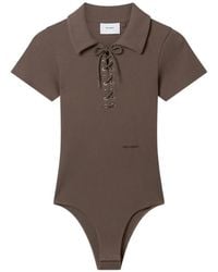 Axel Arigato - Lace-Up Ribbed Bodysuit - Lyst