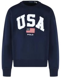 Polo Ralph Lauren - Crew Neck Embroidery Sweater - Lyst
